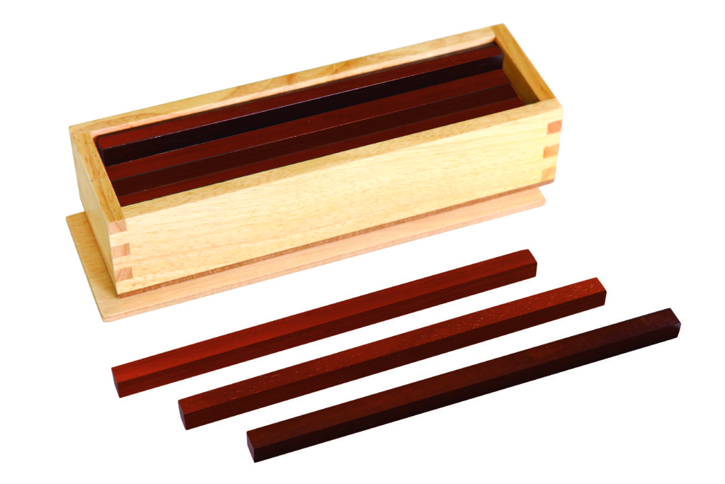 แท่งไม้การเรียนรู้สีน้ำตาล